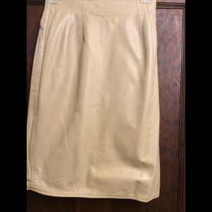 Vintage Vakko leather skirt
